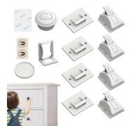 Derwrtup Cerraduras magnéticas para armarios, cerraduras magnéticas, cerraduras de cajón invisibles, cerraduras de armario de seguridad para niños, cerraduras de cajones para la cocina, cerraduras de