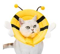 Derwrtup Collar de Cono Suave para Perros,Collar de Cono de Gato Ajustable para Dejar de lamer - de Gato cómodo y Ligero para Evitar lamer heridas.