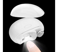 Derwrtup Cortauñas Eléctrico,Cortaúñas Recargable USB y Pulidor con Luz LED - Cortadora de Precisión Antideslizante para Viajes Bebés Niños Adultos Mayores - Mascotas y Hogar