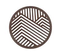 Derwrtup Decoración de pared geométrica, arte de pared de madera de montaña | Escultura de pared de líneas abstractas boho | rústico, minimalista, natural, arte de pared de madera para