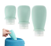 Derwrtup Envases De Viaje Tamaño Viajero | Recipientes de Aseo Personal | Set 3 Unidades Accesorios Cosmeticos Recargables Vacíos Para Champú Gel Ducha Loción Cuidado Personal