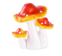 Derwrtup Estatuas de Setas de Resina, Decoraciones de Setas,Favores de Fiesta de Figuras de | Adornos de Setas de jardín de Hadas, Decoraciones de Pastel de Setas para el césped del Patio del hogar