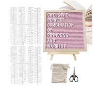 Derwrtup Fieltro Letras - Noticias Pizarra, 25 x 25 cm Tablero de fieltro interactivo para gastronomía Escuela Eventos Boda Habitación Infantil Cumpleaños Cafetería Navidad