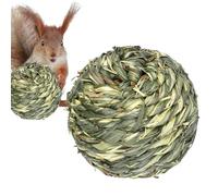 Derwrtup Grasball - Bola para masticar conejos - Bolas de hierba chinchillas - Heno de hierba leída - Accesorios para conejillos de indias, conejo, chinchilla, hámster, jerbos