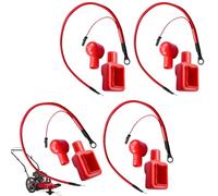 Derwrtup Juego de 4 Cables de batería de Repuesto, Cable de batería de Repuesto para cortacésped de Tractor, Compatible con Tractores de césped G100 GT242 GT262 GT275 LX172 LX173 LX176 LX178