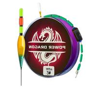 Derwrtup Juego de línea de pesca con pose | 100 m de hilo sensible multifuncional | Sedal de pesca con flotador que cambia de color, para pesca de kayak, lago, río, orilla, barco, embarcadero y
