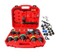 Derwrtup Kit tester presión refrigerante - Herramientas de Prueba Rápida Automotrices,Kit tester fugas y lleno vacío refrigerante - Para Uso en Taller, Detección y Reparación Camiones, Autocaravanas y