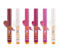 Derwrtup Lápiz de brillo de labios con, lápiz de brillo de labios ky - Bálsamo labial teñido hidratante resistente al agua, juego de 6 - Brillo de labios a prueba de agua, aceite de labios