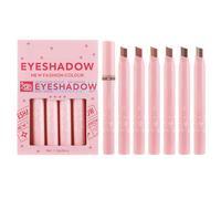 Derwrtup Lápiz de sombra de ojos bicolor para sombra de ojos, lápiz de sombra de ojos de dos colores, lápiz de sombra de ojos, juego de lápices de sombras de ojos brillantes para amigos, familia,