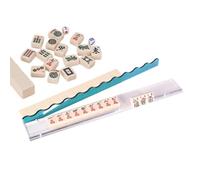 Derwrtup Mahjong Soporte deslizante, 44,7 x 6,5 x 1,9 cm, accesorios de juego de mesa de acrílico transparente, organizador de bandejas de fichas, accesorios de mahjong, accesorios para juegos de mesa