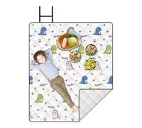 Derwrtup Mantas de picnic, manta impermeable para exteriores, lavable a máquina, manta plegable para todo el año, portátil para familia, amigos, actividades grupales