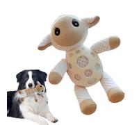 Derwrtup Mascadas de Animales de Peluche mastican Juguetes, Juguetes Duros de Cachorro en dentición,Interactivo Lindo masticación muñeca Conejito y Cordero | Descoración de Dormitorio para el hogar
