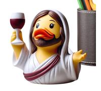 Derwrtup Pato Jesús | Figuras de Pascua Decoraciones navideñas Jesús Pato Figuras de Escritorio - Decoración Religiosa para Niños y Adultos Salón Dormitorio Cocina Oficina Cumpleaños Navidad