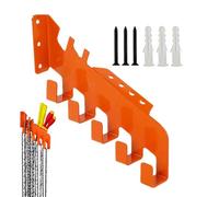 Derwrtup Portacadenas Para Motosierra,Estante Resistente | con 5 Ganchos Colgador de Almacenamiento Resistente para Sierra de Cadena | Para Jardinería Sótano Cobertizo Estudio Afilado