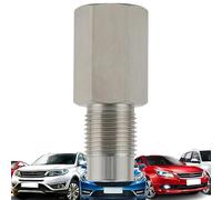 Derwrtup Prolongación para Tuberías - Adaptador para Automóvil de Acero Inoxidable,Longitud 5.8 cm Roscado M18×1.5 Conector para Fontanería de Cocina Industrial Baño Jardín