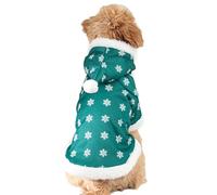 Derwrtup Ropa de invierno para perros, abrigo acolchado para perros | Chaqueta de Navidad para perros para clima frío, abrigo acolchado de algodón, chaleco acolchado grueso, ropa cálida a prueba de