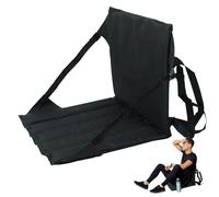 Derwrtup Silla de estadio, sillas Bleacher con respaldo, asientos de tribuna con respaldo y cojín, cojín de suelo portátil para conciertos de béisbol, acampadas, botes de picnic, kayak, actividades