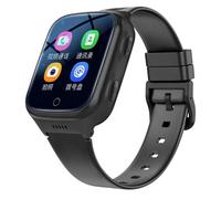 Derwye Smartwatch GPS Adulto Negro con Tarjeta SIM (Obligatoria) - Reloj Inteligente con Llamadas, Videollamadas, Detector de Caídas, Botón SOS, Localizador GPS y Pantalla Táctil