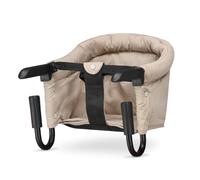 Deryan Asiento de mesa, trona, silla plegable, silla de comedor, asiento elevador con pinzas antideslizantes y bolsa de transporte, asiento plegable para bebé con cinturón de seguridad de 5 puntos