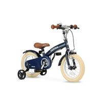 Deryan Bicicletta per Bambini 12 Pulgadas | Bicicletta Senza pedali 3 in 1 | con Sella e manubrio regolabili | per maschietti e femminucce | BLU