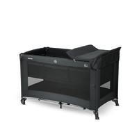 Deryan Cama de viaje para bebé a partir de 0 a 4 años, plegable, incluye bolsa de transporte, suelo plegable y colchón, superficie de descanso 120 x 60 cm, color negro