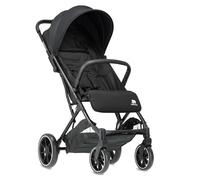 Deryan Cochecito de viaje ROLO XL de lujo - desde el nacimiento hasta 22 kg con función reclinable - Cochecito compacto (7,5 kg) - Plegable con una sola mano, protección solar UPF 50+, color negro