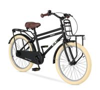 Deryan Cooper - Bicicleta infantil de 20 pulgadas, con soporte, con sillín ajustable y manillar, para niños y niñas, de 8 a 12 años, color negro