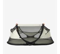 Deryan Cuna de viaje para bebé, cama de camping con colchón autoinflable y bolsa de transporte, color marfil