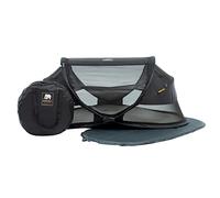 Deryan Cuna de Viaje para bebé con colchón Desde el Nacimiento hasta los 2,5 años - Pop Up - Tienda de bebé en 2 Minutos, Incluye mosquitera y Bolsa de Viaje, 120 x 75 x 50 cm (Negro)