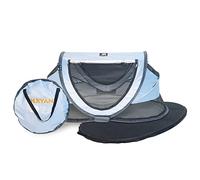 Deryan Cuna de viaje para niños pequeños con colchón desde el nacimiento hasta los 4,5 años - Cuna Pop Up Tienda de campaña para bebé en 2 segundos - Incluye mosquitera y bolsa de viaje - 136 x 84 x