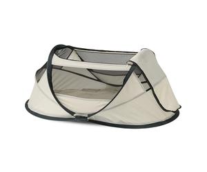Deryan Cuna de Viaje Reisebett - BabyBox - Pop up - Leicht, Kompakt und Faltbar - Aufgeklappt in Nur 2 Sekunden - Mit Moskitonetz und Tragetasche - Crema