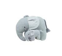 Deryan Peluche de elefante de 18 cm - Peluche suave para bebés y niños - Peluche para acurrucarse, dormir y jugar - Elefante de tela como regalo de nacimiento, baby shower y cumpleaños - gris
