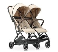 Deryan Rolo X2 Cochecito de bebé - 2 en 1 - pequeño y plegable - desde el nacimiento hasta 4 años - Capacidad por asiento hasta 44 kg - Cochecito infantil plegable - compacto y plegable - Turrón
