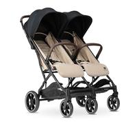 Deryan Rolo X2 XL - Cochecito 2 en 1 - Cochecito pequeño plegable - Nacimiento hasta 4 años - Cochecito de bebé por asiento soporta hasta 44 kg - cochecito plegable - compacto y plegable - Turrón