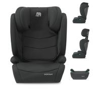 Deryan Silla de Coche Grupo 1 2 3 (15-36 kg, 100-150cm) i-PASS, Silla Coche Bebé y Niños, Reposacabezas 10 Posiciones, 42 Meses a 12 Años, Cadeira Auto, sin ISOFIX Negro