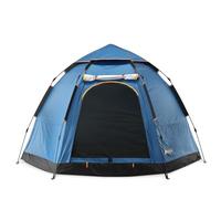 DERYAN Tienda de campaña de playa desplegable XL - 2 segundos de montaje - para 4 personas - UV 50+ - Protección contra el viento - Tienda interior oscura - Portátil y compacta