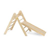 Deryan Triángulo plegable de lujo con pasamanos y casa de ardilla/tobogán - Muebles de madera del gimnasio Montessori