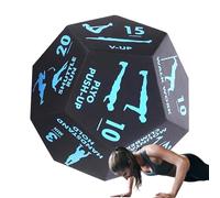 Dés d'exercice - Equipement d'entraînement à 12 faces pour la maison, accessoires de sport pour femmes et hommes | Musculation avec squats, pompes, fentes, yoga, étirements pour le développement muscu