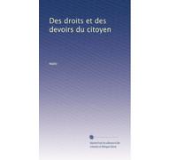 Des droits et des devoirs du citoyen