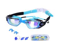 Des lunettes natation pour, des lunettes de natation pour les | Lunes de piscinas anti-brouillard avec bouchons d'oreille - Protection UV Eyewear de sports nautiques, verres de natat