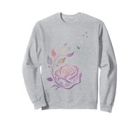 Des pétales de rose stylisés flottant vers le haut Sudadera