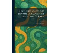 des theses soutenues devant la faculte de medecine de paris