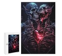 Desafiante rompecabezas para adultos 1000 PCS Skulls in Love A Gothic Romance Puzzle Familiar Regalo de Cumpleaños Gran Regalo para los amantes de los Juegos 1000 PCS