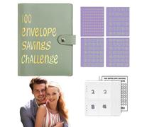 Desafío Ahorre dinero | Carpeta de desafío de 100 sobres - & Fun Way To Guardar $5.050, Sobres Money Saving Challenge Budget Binder, Savings Challenges Binder