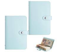 Desafío de Ahorro 100 Sobres 2026, Organizador de Presupuesto, Cartera para Ahorrar Dinero con 50 Páginas Doble Cara, Libro Reto de Ahorro para Parejas Oficina y Hogar(Blue*2)