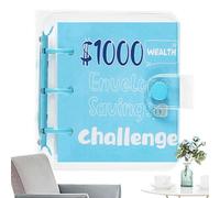 Desafío de ahorro de dinero con sobres de sobres para Money Challenge, 25 sobres Libro de desafío ahorro de dinero | Manera entretenida y fácil, $ 1,000 planificadores de ahorro de gangas, herbr
