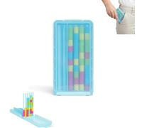 Desafío Mini Color Stack: Juego de ingenio portátil para Viajes con 40 Anillos de Colores; un Reto Compacto de apilar y clasificar Anillos para Entrenar la concentración y la lógica (1PC)