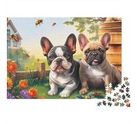 Desafío Puzzle 1000 Piezas Boston Terrier - Brain Teaser Adultos, Piezas Duraderas, Regalo O Decoración, Incluye Póster, 70x50cm/1000pcs