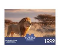 Desafío Puzzle 1000 Piezas León - Brain Teaser Adultos, Piezas Duraderas, Regalo O Decoración, Incluye Póster, Animales, 38x26cm/1000pcs