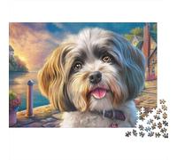 Desafío Puzzle 1000 Piezas Shih Tzu - Brain Teaser Adultos, Piezas Duraderas, Regalo O Decoración, Incluye Póster, 70x50cm/1000pcs